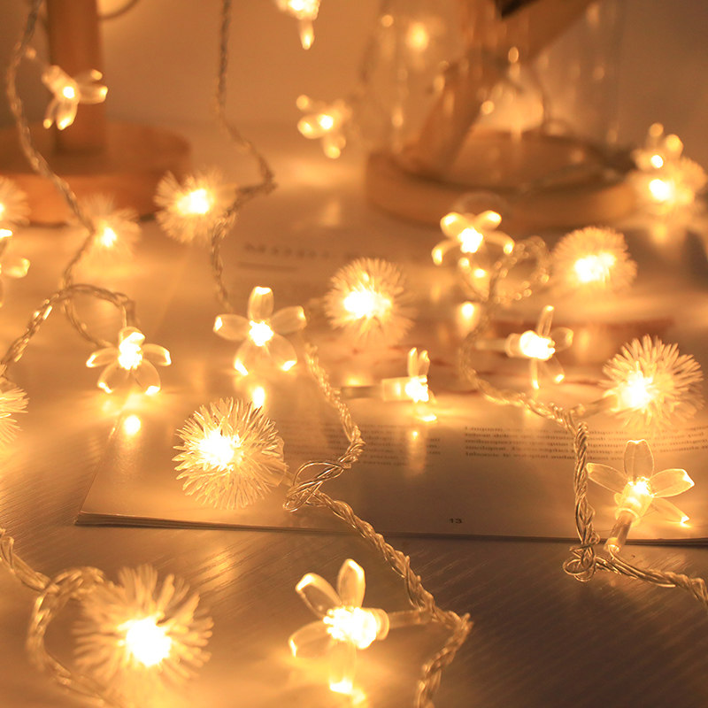 网红星星气泡球氛围灯led灯串闪灯摆摊灯房间卧室阳台装扮小彩灯