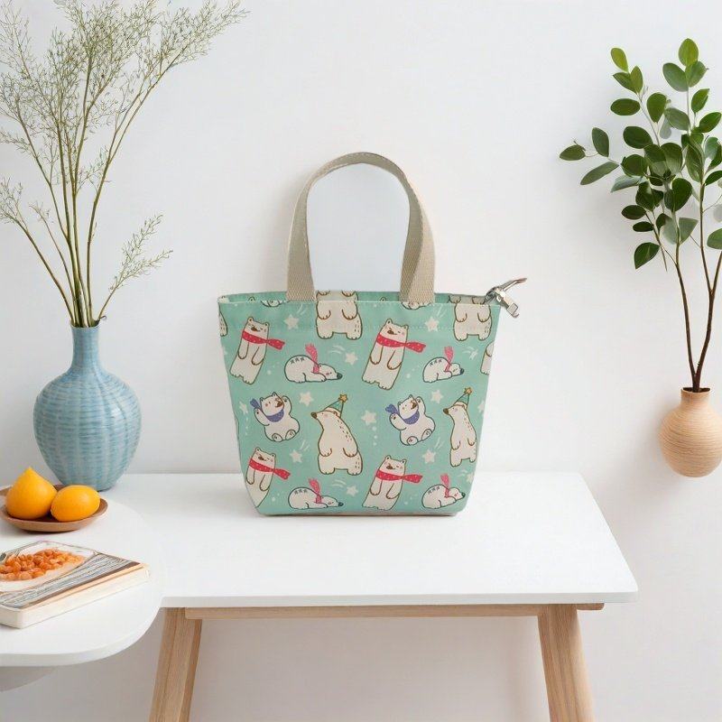 帆布包卡通印花迷你手提可爱小手提包休闲上班小手拎包文艺小布袋,淘宝优惠券,粉丝福利购,淘宝优惠卷