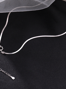 7号银铺高级感925纯银女简约项链