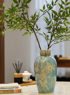 陶瓷花瓶青花瓷高级感摆件