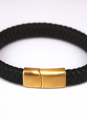 可穿手牌手镯粗手链3D硬金黄金