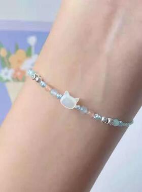 精致小猫猫咪编织手链新中式