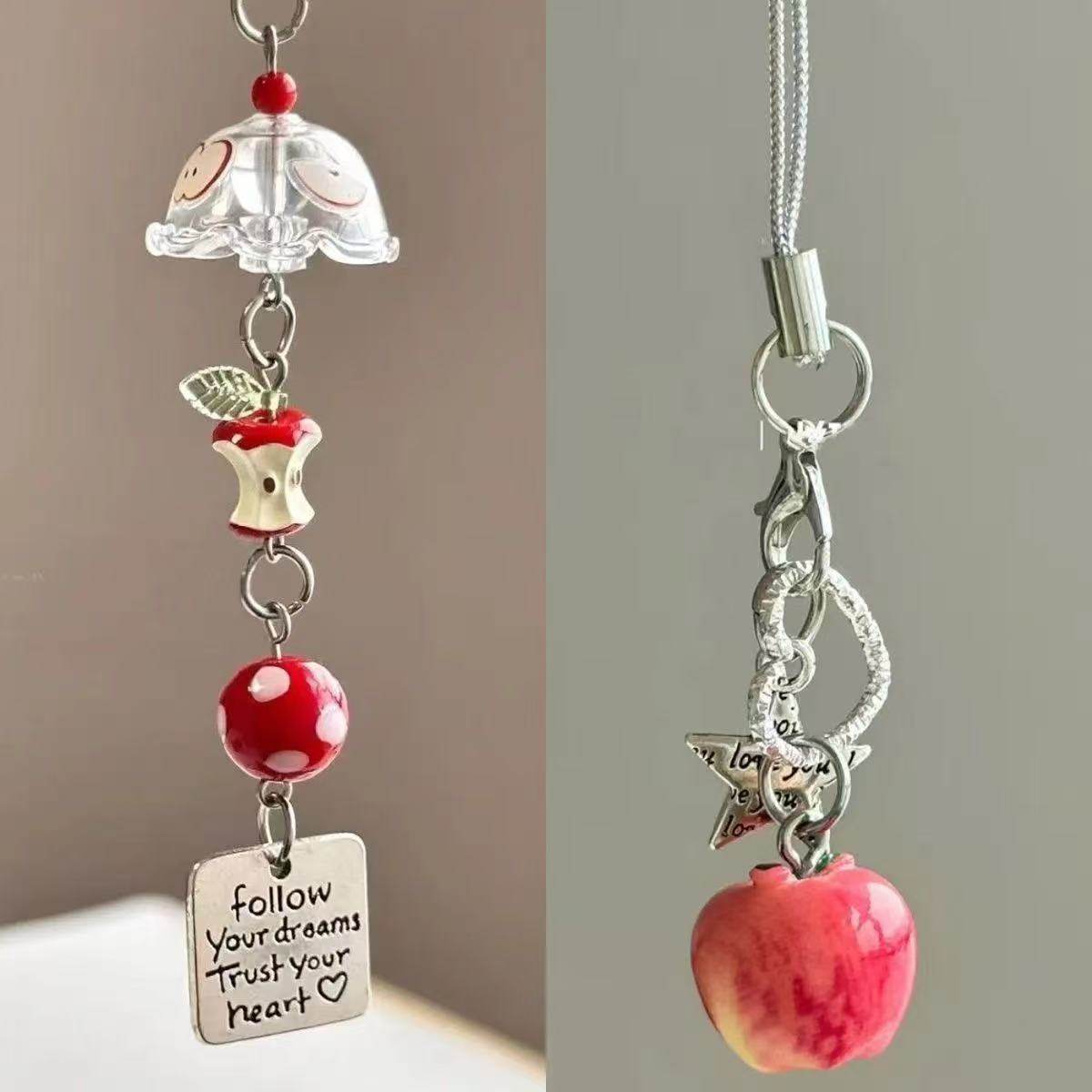 创意节日一颗苹果挂件钥匙扣礼物情侣闺蜜包包挂件平安果圣诞礼物,淘宝优惠券,粉丝福利购,淘宝优惠卷
