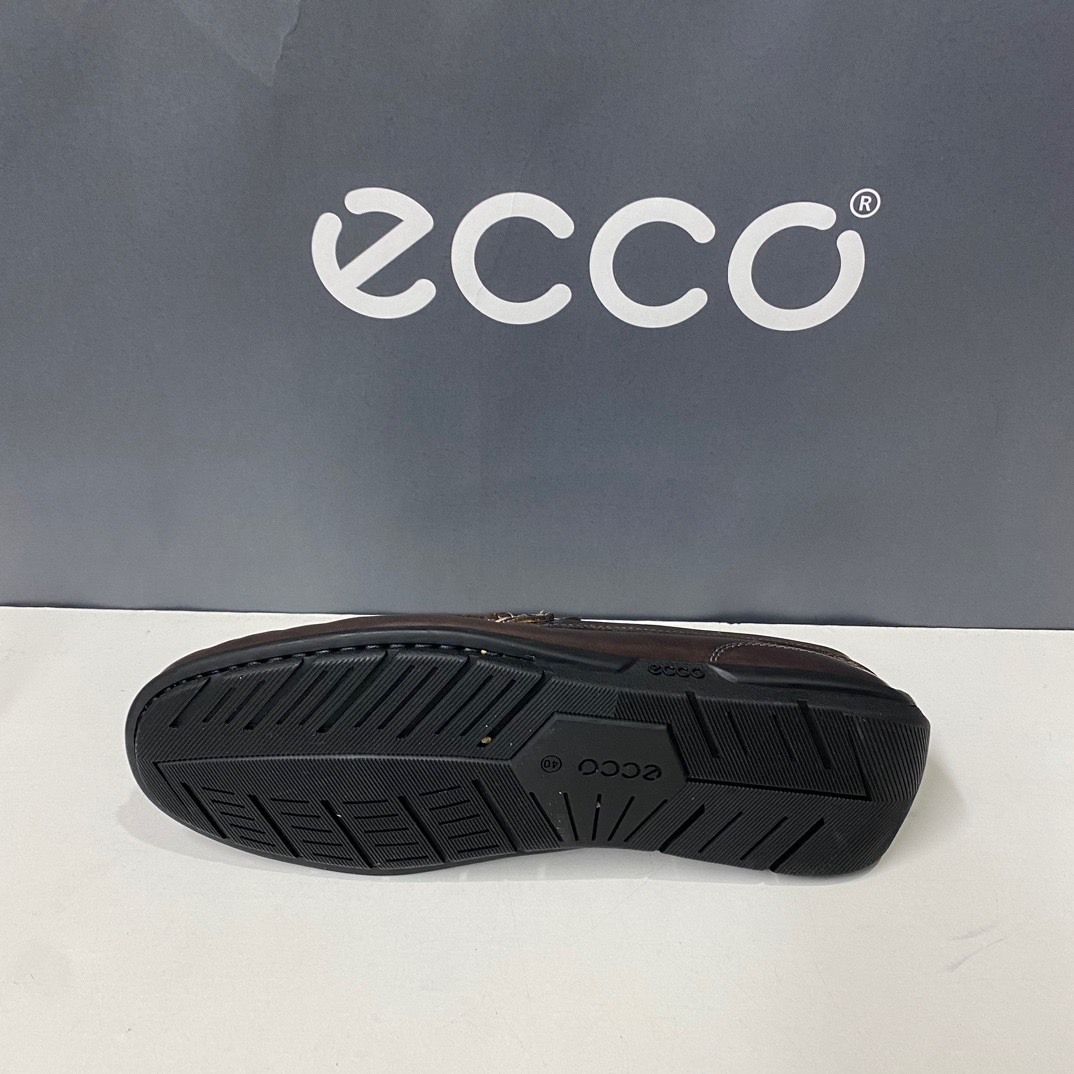 ecco爱步男鞋经典款牛皮一脚蹬豆豆鞋休闲皮鞋570994莫克海外代购-图2