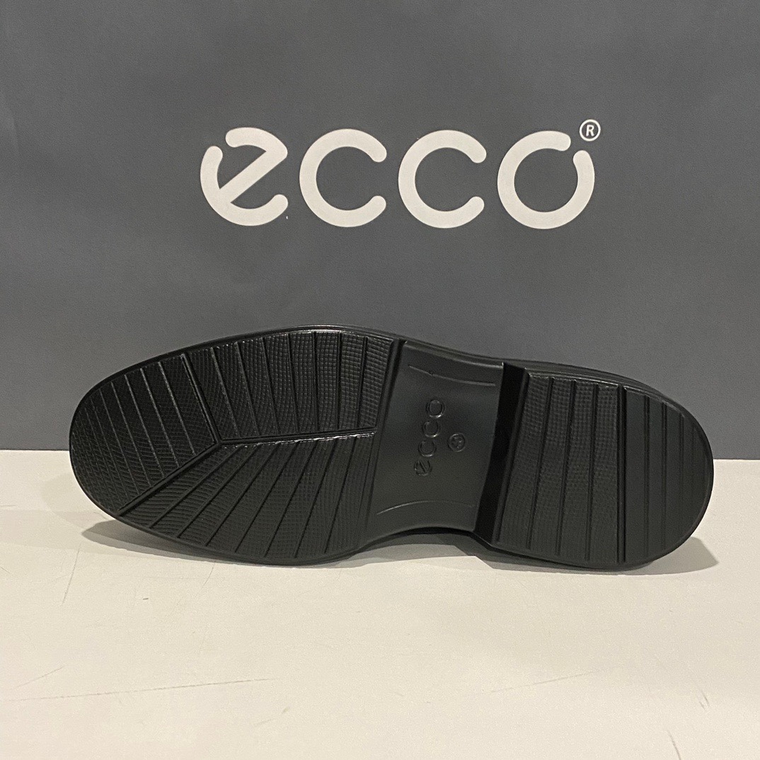 ECCO爱步男鞋懒人鞋真皮休闲皮鞋一脚套乐福鞋855234麦特兰