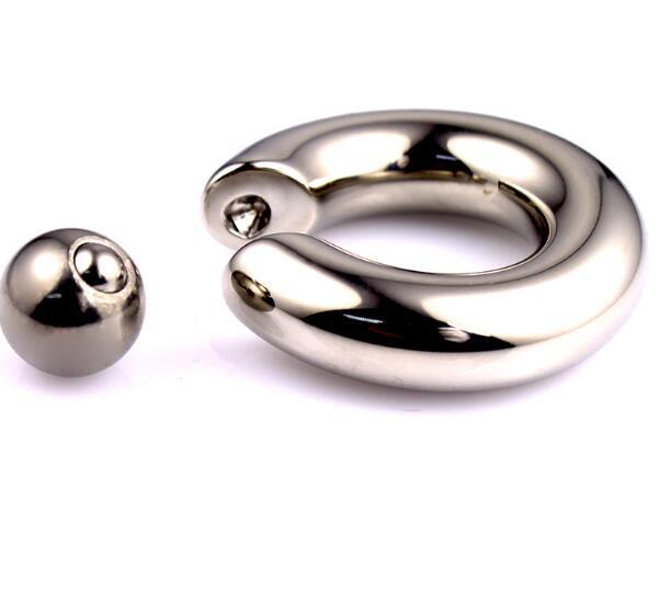 防过敏钛钢不锈钢BCR大尺寸卡球环弹簧球耳环乳环阴环多用环PA环,淘宝优惠券,粉丝福利购,淘宝优惠卷