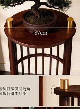 新中式轻奢电视柜旁落地摆件