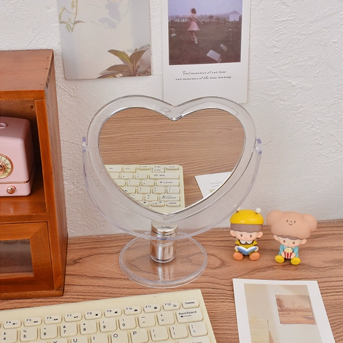 Акриловое настольное портативное двусторонное зеркало для школьников для принцессы