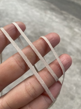 进口意大利纯棉长绒毛衣扁带线