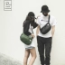 Túi đeo vai thể thao và giải trí Túi đeo vai du lịch hàng ngày ba lô mẫu thủy triều nhẹ mua sắm thời trang nam nữ hoang dã - Túi vai đơn