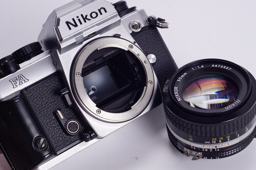 尼康 NIKON FA AI 50/1.4 钛帘机械单反胶片相机96新 高端优于FM2 - 图0