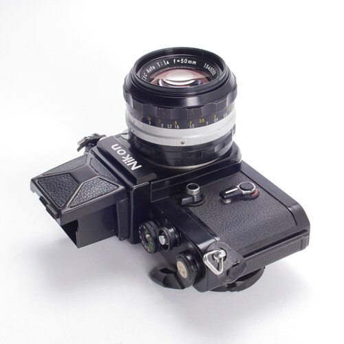 尼康NIKON F2 50/1.4 S.C 黑漆腰平机械胶片专业单反相机文艺复古 - 图3
