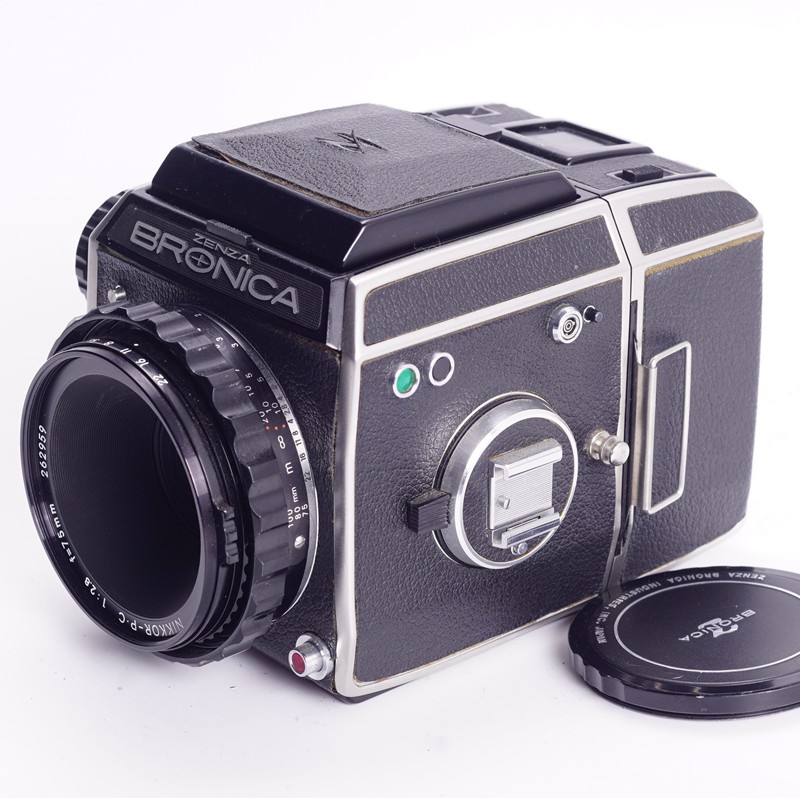 勃朗尼卡BRONICA EC P.C 75/2.8 腰平中画幅胶片相机优于S2A98新 - 图0