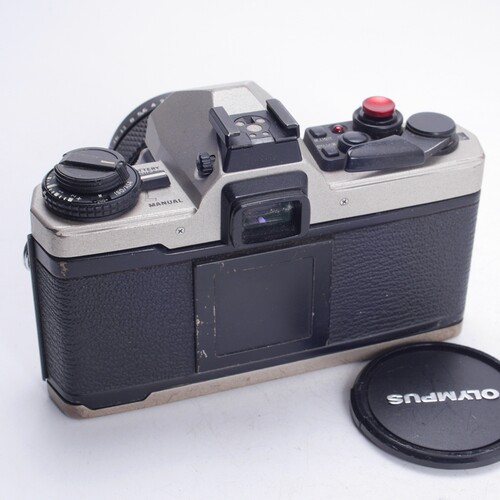 奥林巴斯OLYMPUS OM4 TI 香槟色+OM 50/1.4 黑嘴后期胶片单反相机 - 图1