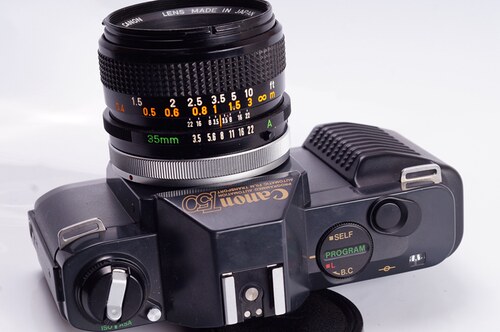 佳能 CANON T50 胶片 单反 相机 优于 AE1 自动过片 程序优先 35 - 图0