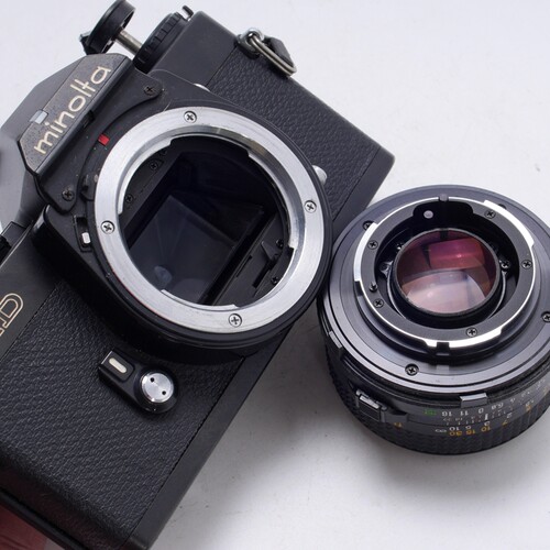美能达MINOLTA XD 50/1.7胶片单反相机高端优于X700 文艺摄影黑漆 - 图2