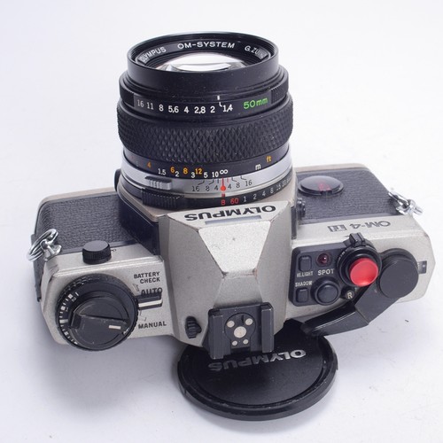 奥林巴斯OLYMPUS OM4 TI 香槟色+OM 50/1.4 黑嘴后期胶片单反相机 - 图3