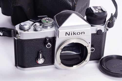 尼康NIKON F2 尖顶 DE1 98新带皮套全机械胶片单反相机王可50镜头 - 图3
