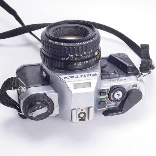 宾得SUPER A 50/1.7套机胶片单反相机PROGRAM 银黑色文艺复古特价 - 图1