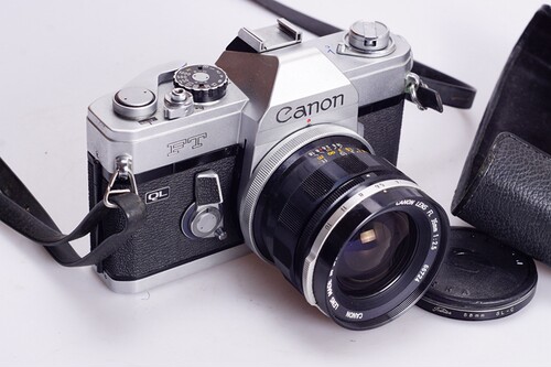佳能 CANON FT QL 35/2.5 全机械胶片单反相机 98新 可收藏可使用 - 图1