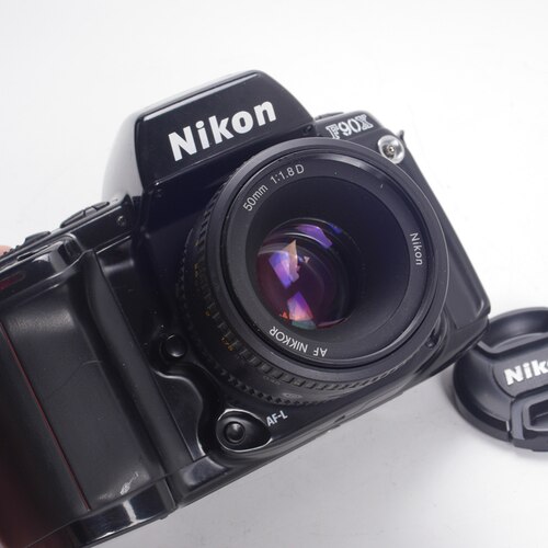 NIKON尼康F90X+50/1.8D高端胶片单反相机自动对焦优于F3 FM2 97新 - 图1