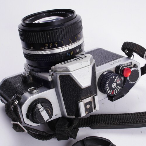 尼康NIKON FM2 50/1.4 早期机械胶片单反相机文艺摄影 银黑 92新 - 图0