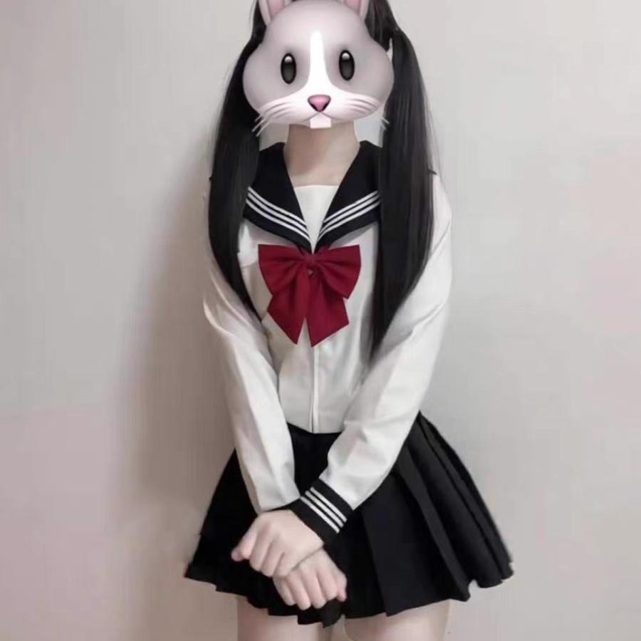 白三本水手服jk百褶裙套装制服原创日系不良少女短裙学院风学生装 - 图3