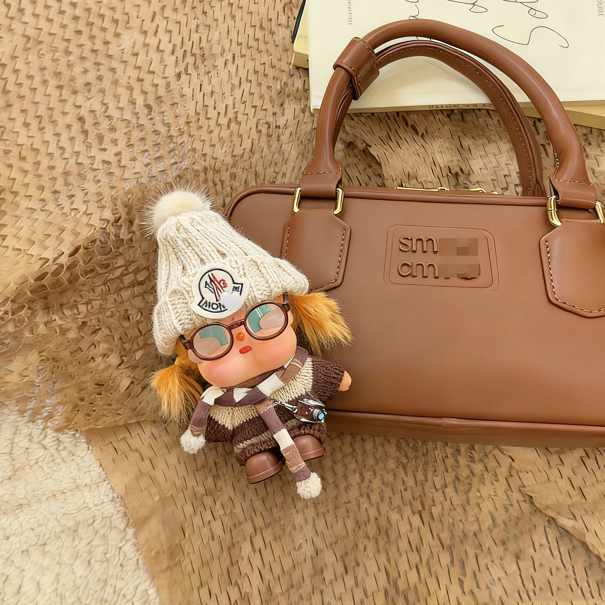 哭娃crybaby娃衣棕色毛线娃衣拉布布一二三代17cm套装labubu衣服,淘宝优惠券,粉丝福利购,淘宝优惠卷