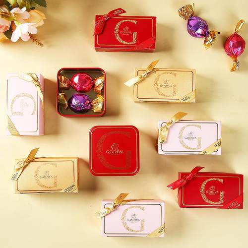 GODIVA歌帝梵松露巧克力新款2粒喜糖盒结婚伴手礼盒 - 图1