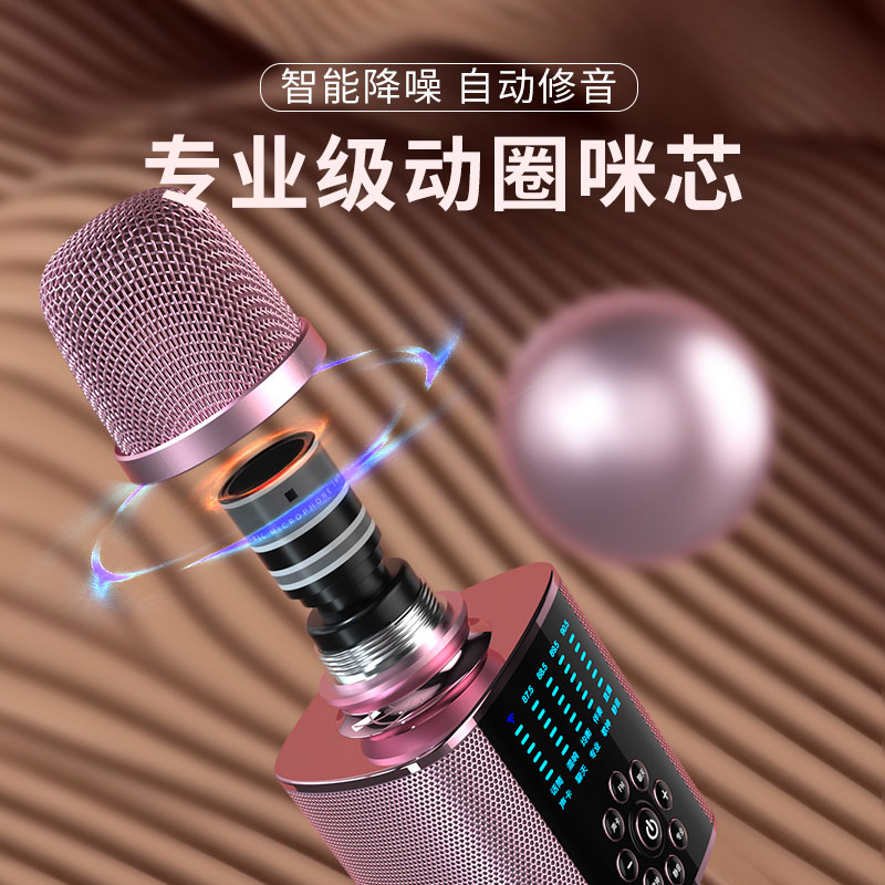 屁颠虫F9pro专业级唱歌声卡话筒音响一体麦克风手机直播k歌大音量