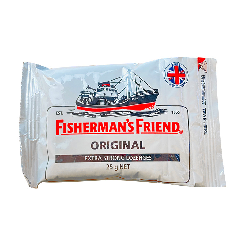 英国Fisherman's Friend渔夫之宝特强润喉糖原味25g清凉便携拉链-图3