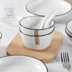 Household ceramic Nordic style dish set for 2 persons for couple