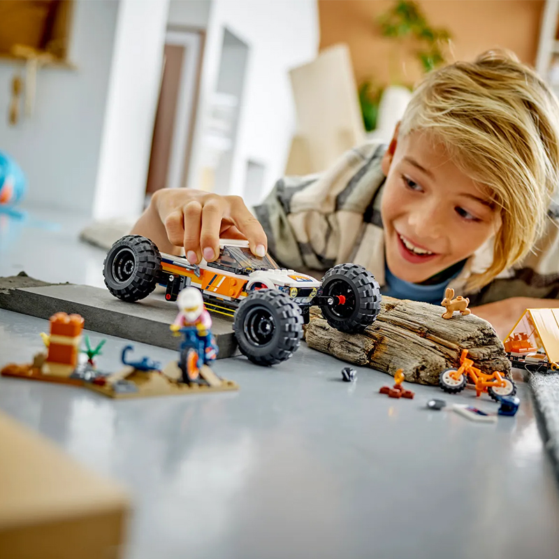 中国积木城市系列4x4越野车大冒险60387儿童拼装男孩汽车跑车玩具 - 图1