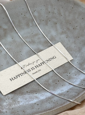 S925纯银蛇骨链极细手链冷淡风极简设计通勤百搭基础款叠戴手饰品