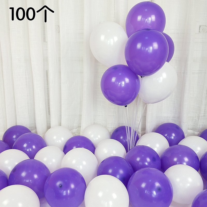 2.2克超厚磨砂亚光气球结婚礼房装饰生日派对免邮儿童多款100个装 - 图2