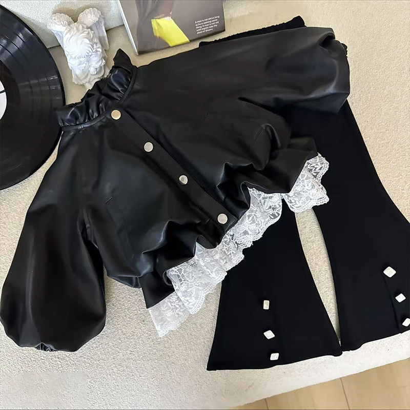 女童春季外套2026新款小女孩洋气休闲开衫百搭上衣中小童甜酷皮衣,淘宝优惠券,粉丝福利购,淘宝优惠卷