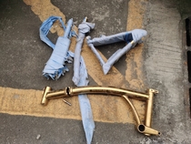 Set of processing country imitation engraving small cloth chrome molybdenum steel frame front fork and other set