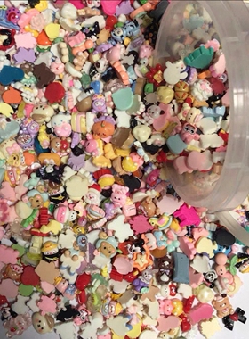 奶油胶diy材料手机壳发夹冰箱贴杯子饰品盒咕卡饰品配件树脂配饰
