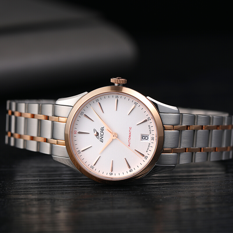 Enicar瑞士英纳格手表女官方授权红牌系列简约自动机械手表女表 Enicar瑞士英纳格手表女官方授权红牌系列简约自动机械手表女表