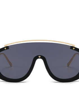 时尚潮流太阳镜超大框连体女遮阳防紫外线墨镜男驾驶防强光驾驶镜