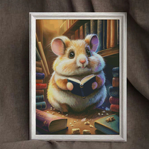 Bology Small Hamster Cross Stitch 2023 New Animal Series Brief Full Embroidered yourself embroidered with cute childrens room