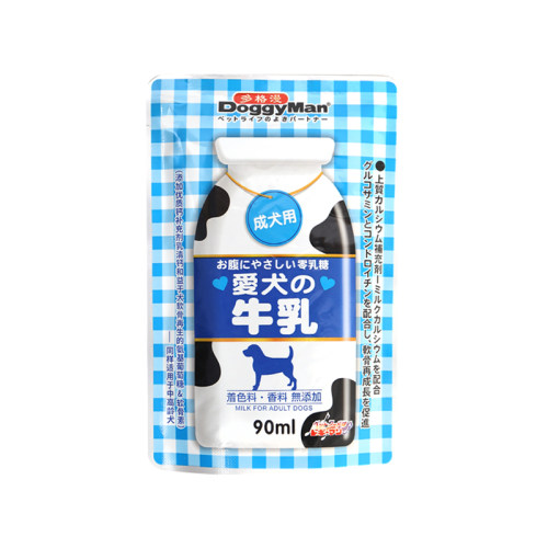 日本多格漫爱犬牛乳成犬幼犬用90ml*4补钙营养牛乳狗狗牛奶零乳糖 - 图0