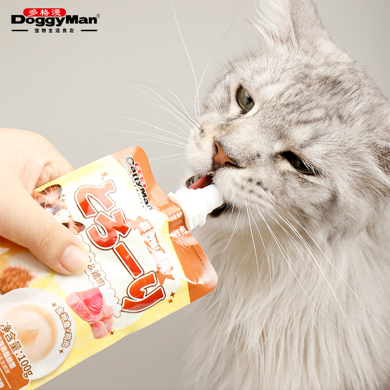 【天猫U先】多格漫猫条猫零食湿粮包凯迪漫猫咪露100g*2,淘宝优惠券,粉丝福利购,淘宝优惠卷