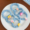 Cute rabbit hair tie ins resin hair rope cute fabric art