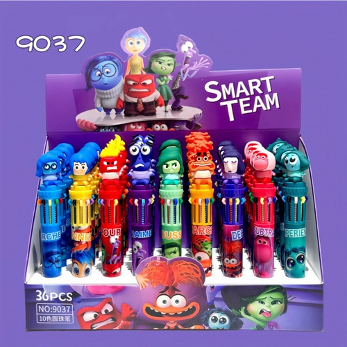 Мультяшный мир мозга, десятицветная анимация, периферийные суставы, справочник студента, многоцветная шариковая ручка, праздничный подарок