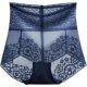 High-waisted underwear lace belly-tightening summer thin style