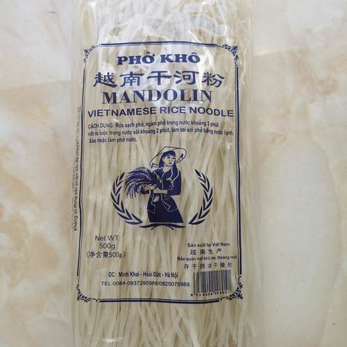 越南米粉干河粉干米粉500g/袋扁粉曼多林Pho Kho Thinh Tuan河粉 - 图0