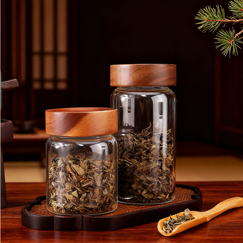 高硼硅玻璃密封罐茶叶罐精品高档密封便携小号储茶罐高级感透明,淘宝优惠券,粉丝福利购,淘宝优惠卷