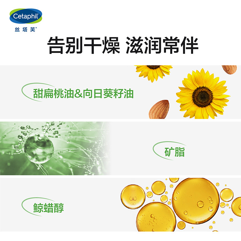 官方旗舰店官网丝塔芙保湿大白罐 cetaphil丝塔芙乳液/面霜