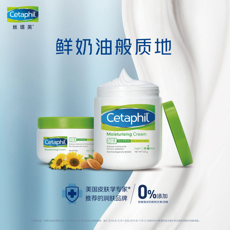 cetaphil /丝塔芙舒润保湿霜大白罐 cetaphil丝塔芙乳液/面霜